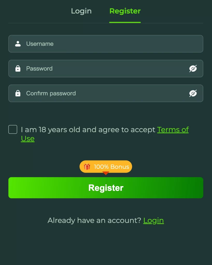 365Lucky Registration Steps